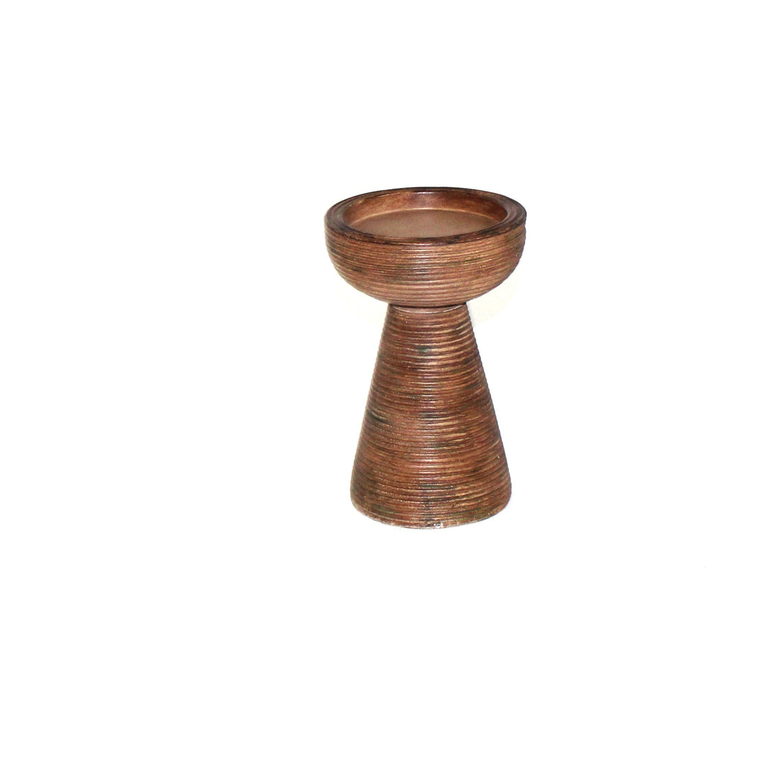 Polyresin Candleholder 4" x 4" x 6"