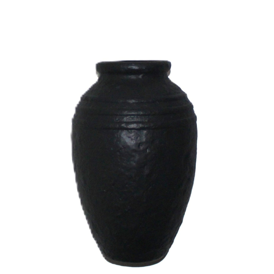 CM118 Ceramic Container - Black 8.25" x 8.25" x 13"