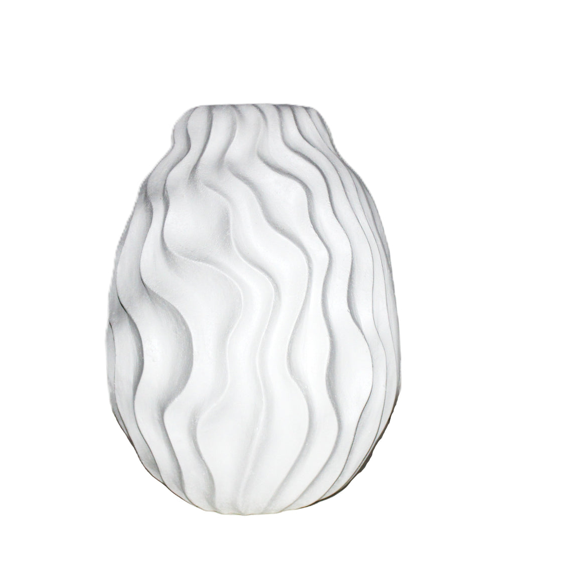 CM123 Wavy Ceramic Vase 12" x 12" x 15.75"