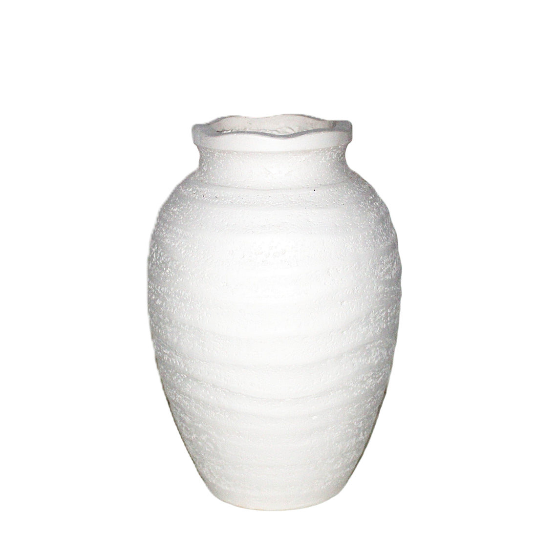 CM126 Textured Contemporary Ceramic Vase 12" x 12" x 17.75"