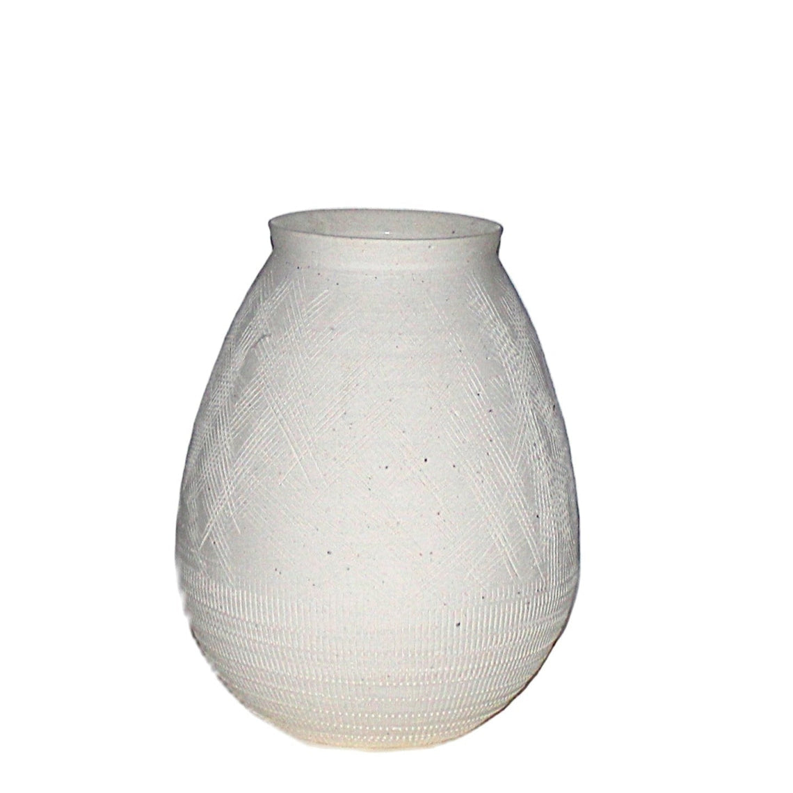 CM128 Textured Ceramic Vase 8.5" x 8.5" x 10.5"