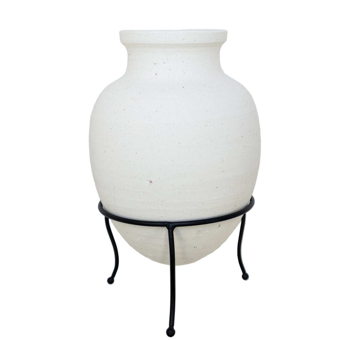 CM132 Ceramic Container w/Stand 10" x 10" x 15.5"