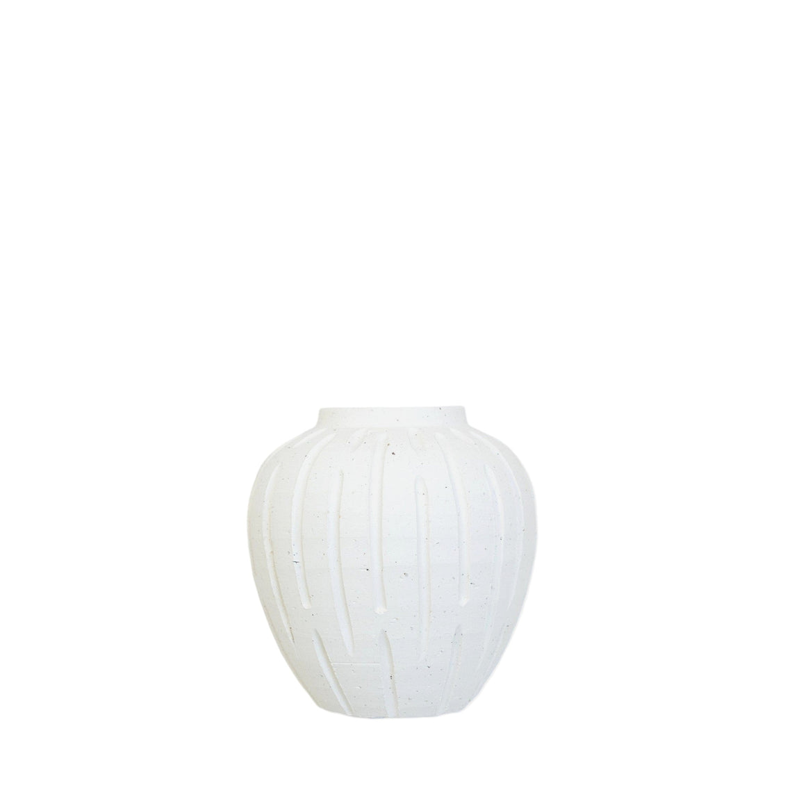 CM137 Textured Ceramic Vase 5.5" x 5.5" x 6"