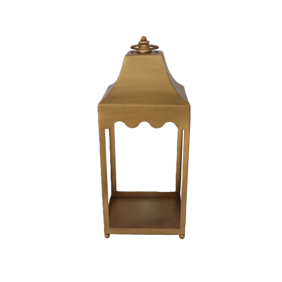 LNT104 Metal Lantern - Gold 6.75" x 6.5" x 15.5"