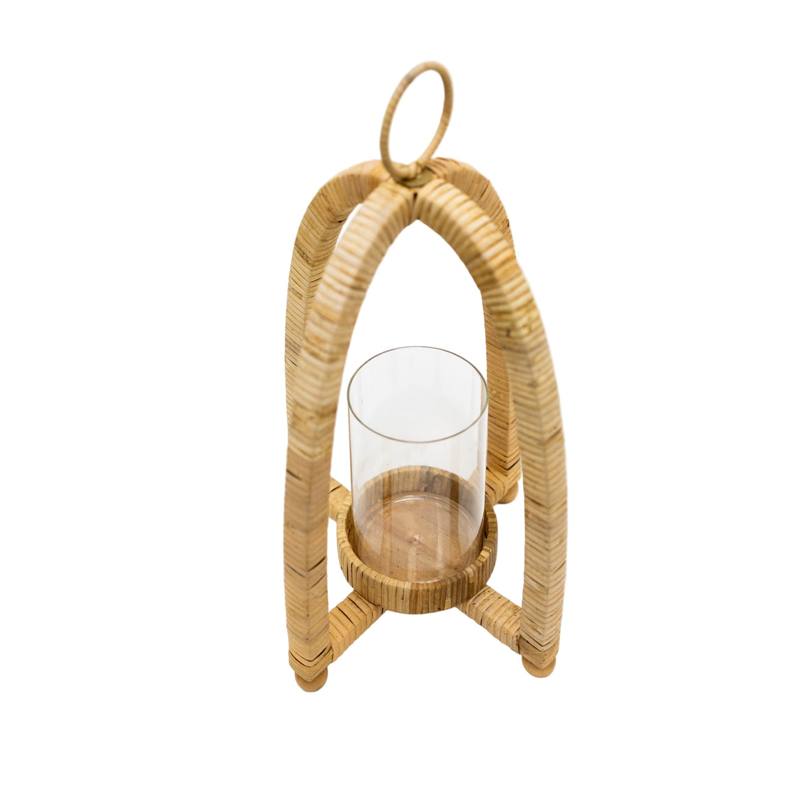 LNT106 Rattan Lantern - 7.75" x 7.75" x 17.5"