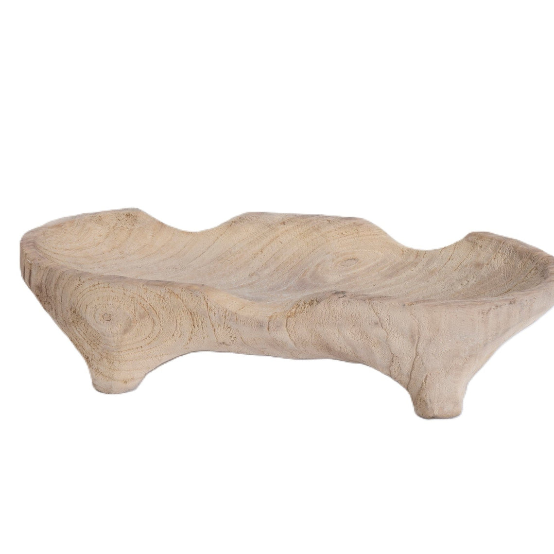 N132 Wood Bowl w/Legs 15.5" x 6.75" x 3.5"