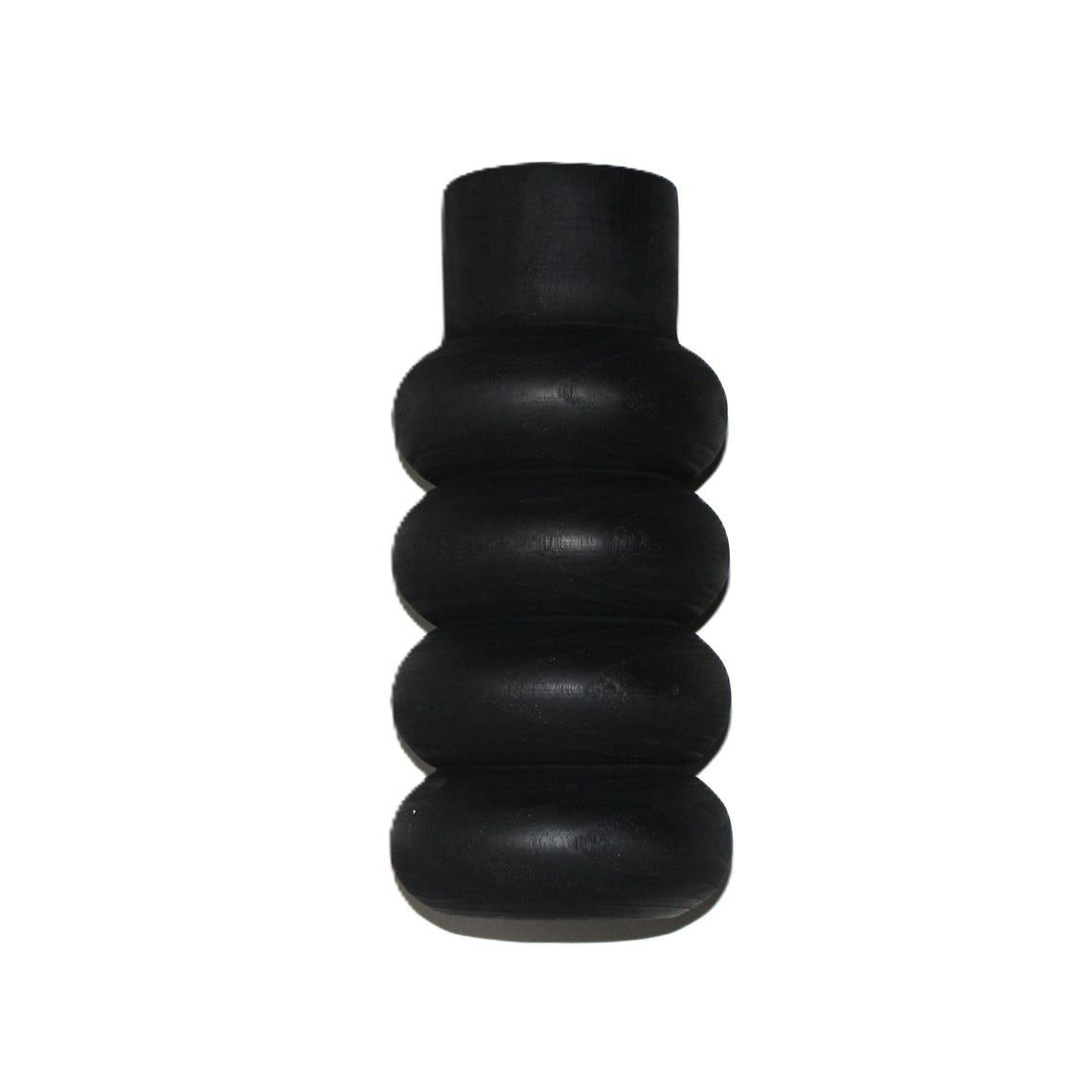 N148 Wood Bubble Vase - Black 16.5" x 11" x 12.5"