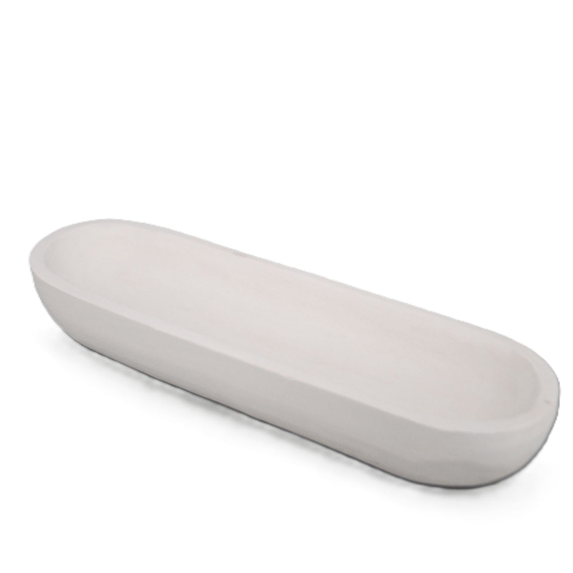 Wooden Dough Bowl - White