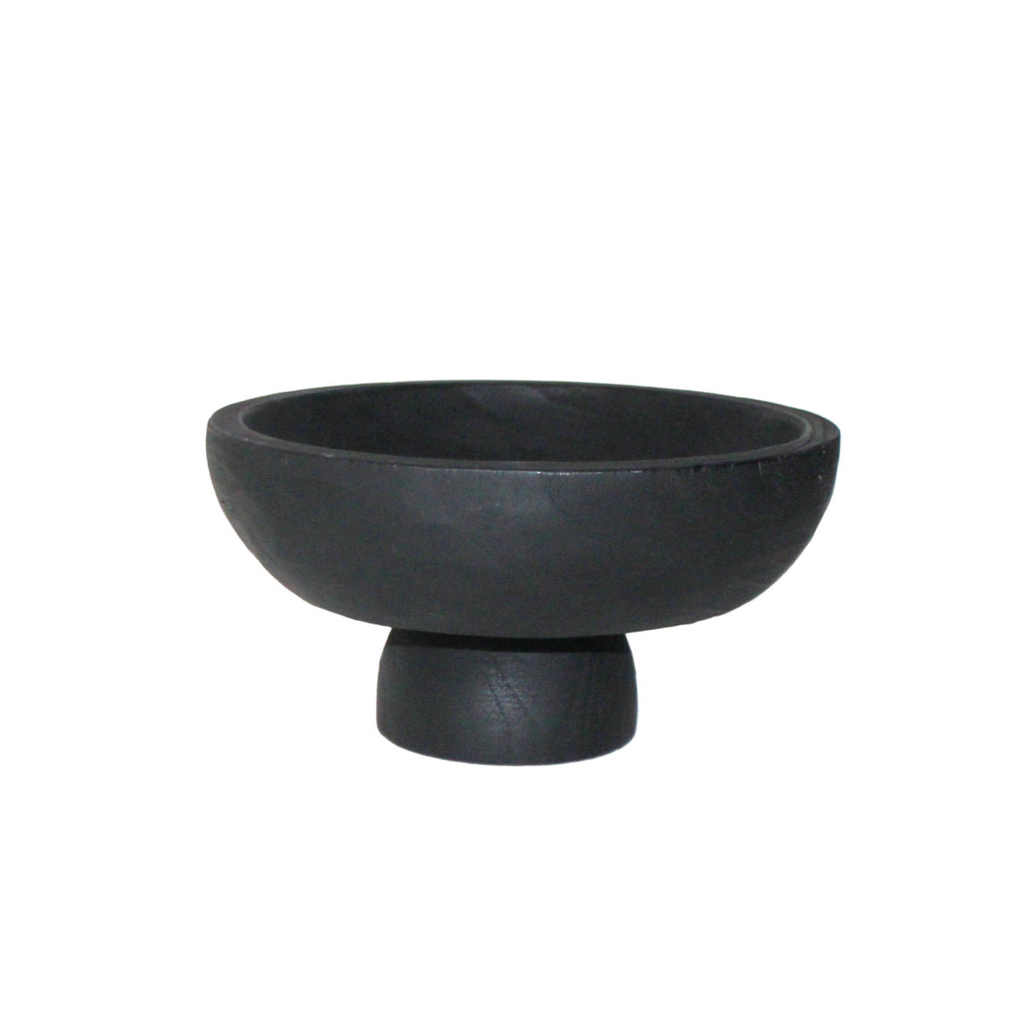 N173 Wood Pedestal Bowl 20" x 11.75" x 18.75"