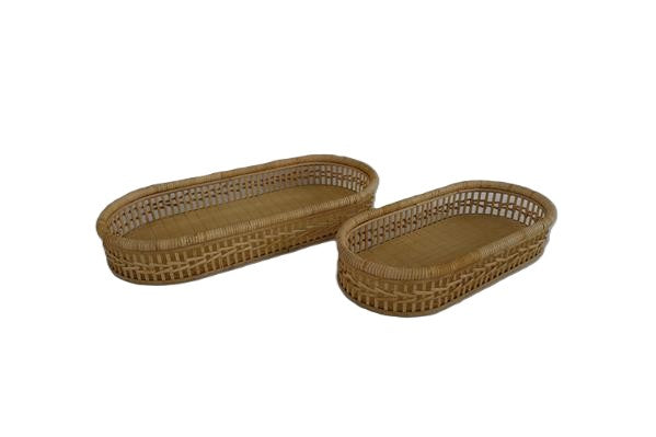 Handwoven Tray Set/2