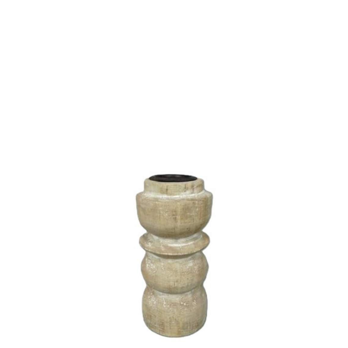 CH106 Wood Candleholder 2" x 2" x 4.25"
