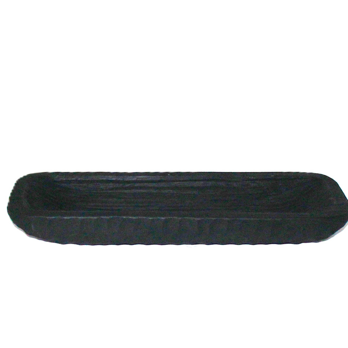 N170 Wood Square Dough Bowl - Black 23.5" x 17.5" x 9"