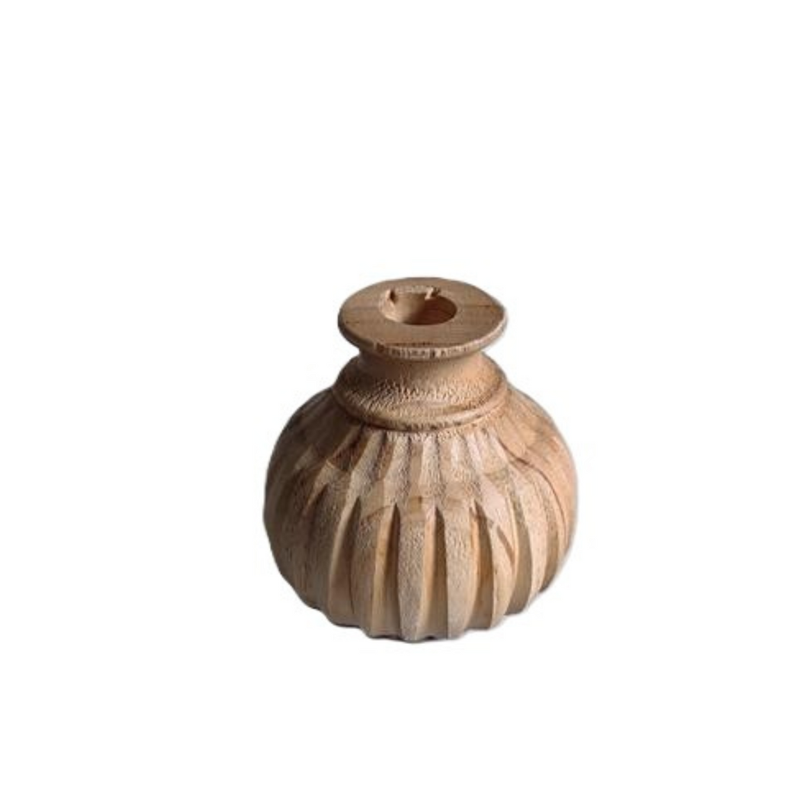 CH109 Wood Candleholder 4" x 4" x 4"