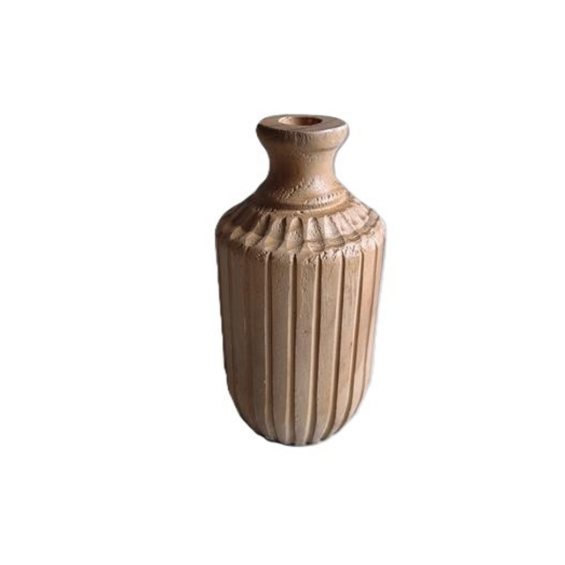 CH110 Wood Vase 3.75" x 3.75" x 7.5"