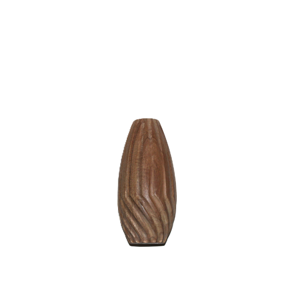 N123 Wood Vase - 4.25" x 4.25" x 10"