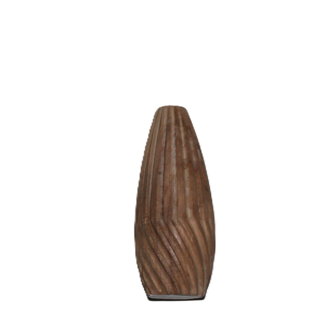 N124 Wood Vase - 4" x 4" x 9.25"