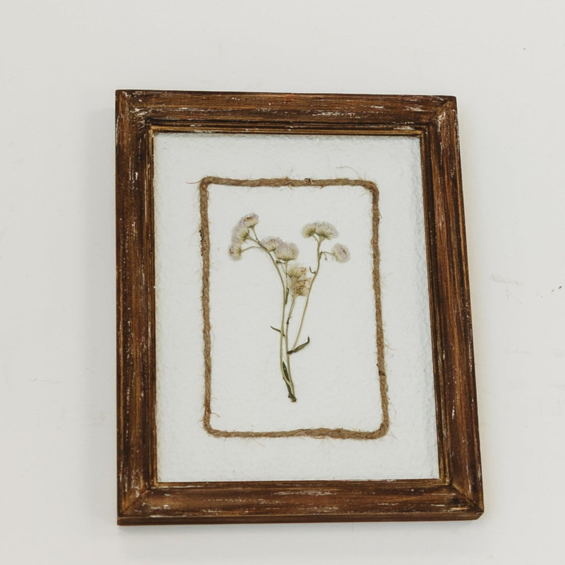 Botanical Flower Wall Art - Delicate Press Flower- Purple