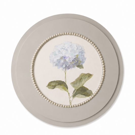 WA131 Hydrangea Wall Art 15.75" x .75" x 15.75" PK 4