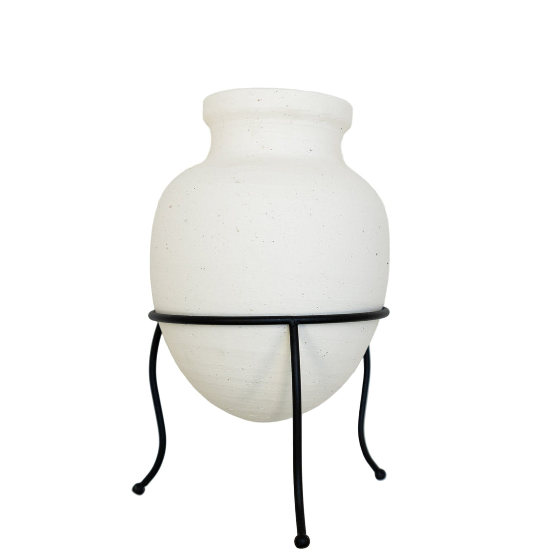 CM133 Ceramic Container w/Stand 8.5" x 8.5" x 13.25"