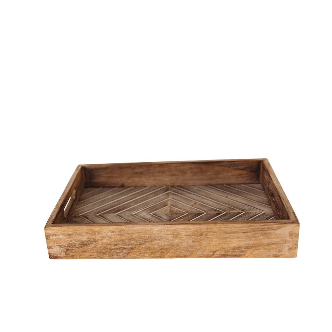 T110 Patterned Tray (Set of 2) 15" x 10.5" x 1.25" & 17" x 12.25" x 1.5"