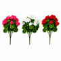 22001BH Poylester Geranium Bush 19" PK 6