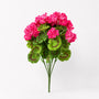 22001BH Poylester Geranium Bush 19" PK 6