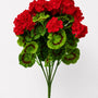 22001BH Poylester Geranium Bush 19" PK 6