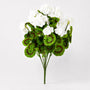 22001BH Poylester Geranium Bush 19" PK 6