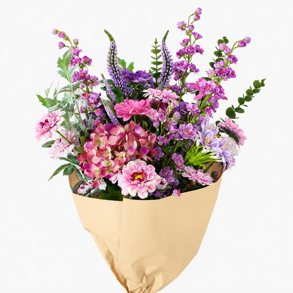 BNDL101 PI PU Wild Flower Bouquet 30.5" PK 2