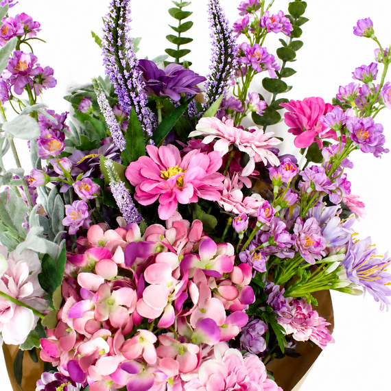 BNDL101 PI PU Wild Flower Bouquet 30.5" PK 2