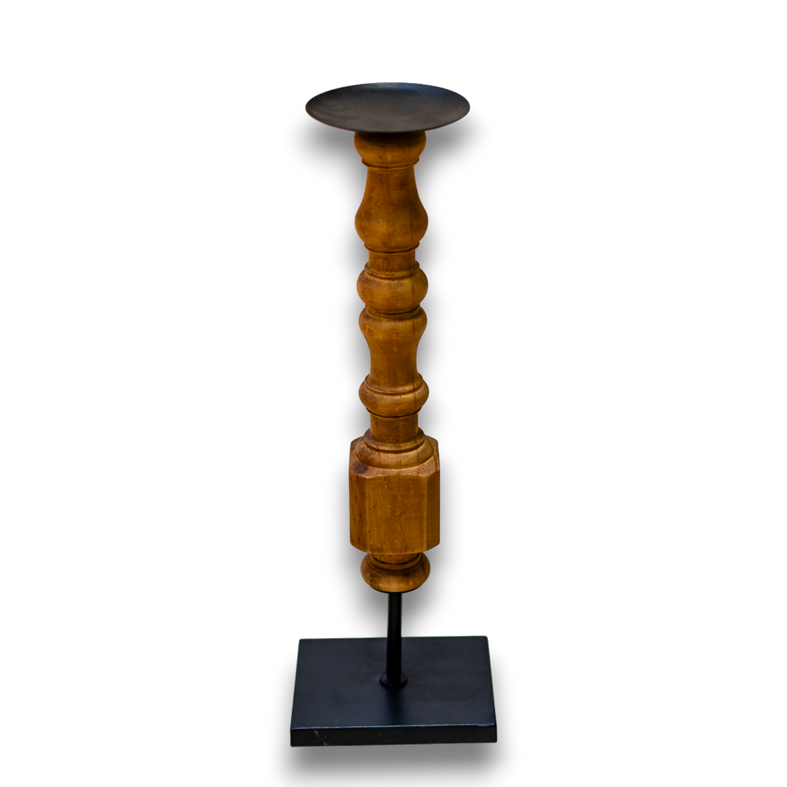 CH100 Wood/Metal Candleholder 5.5" x 4.25" x 16.75" PK 2