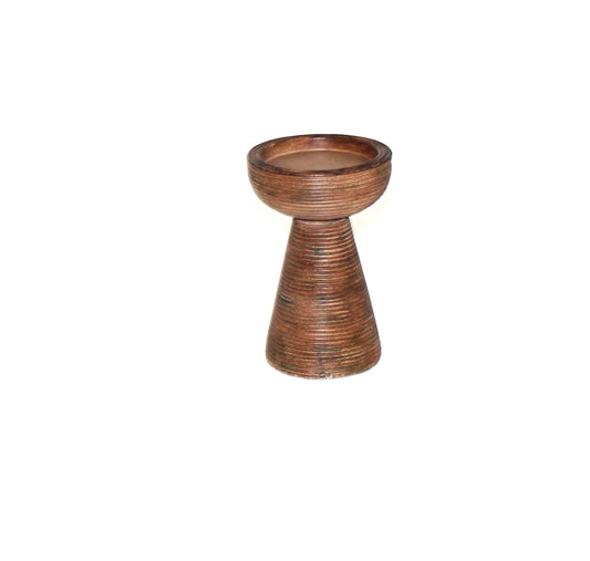 Polyresin Candleholder 4" x 4"  x 6"
