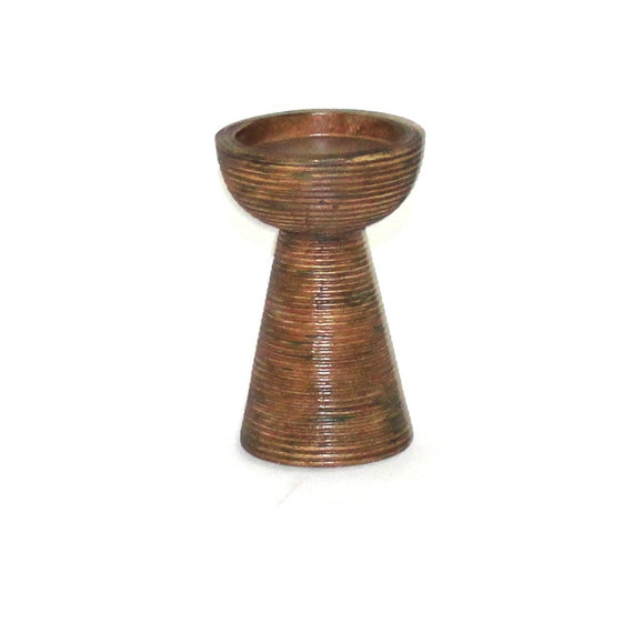 Polyresin Candleholder 5" x 5" x 7.5"