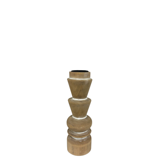 CH107 Wood Candleholder 2" x 2" x 6" PK 4