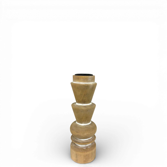 CH107 Wood Candleholder 2" x 2" x 6" PK 4