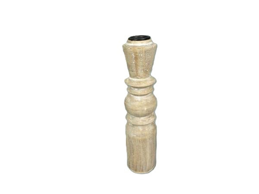Wood Candleholder 2" x 2" x 9"