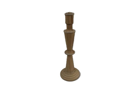 Wood Candleholder 4.75" x 4.75" x 14.25"