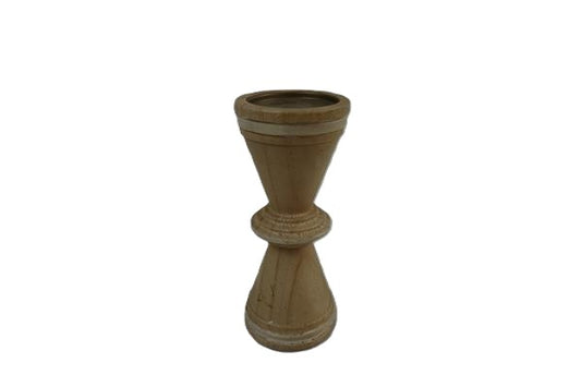 Wood Candleholder 4"x 4" x 9.5"
