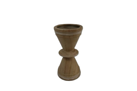 Wood Candleholder 4" x 4" x 8"