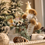 PR151 Polyresin  Santa w/Novelty Sleigh 10.25" x 4.75" x 7" PK2