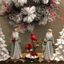 PR131 Polyresin Santa 4" x 3" x 9.5", Set of 2 PK2