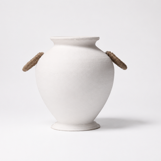 CM102 Iron Vase w/Handles - Natural 13.5" x 10" x 13" PK 2