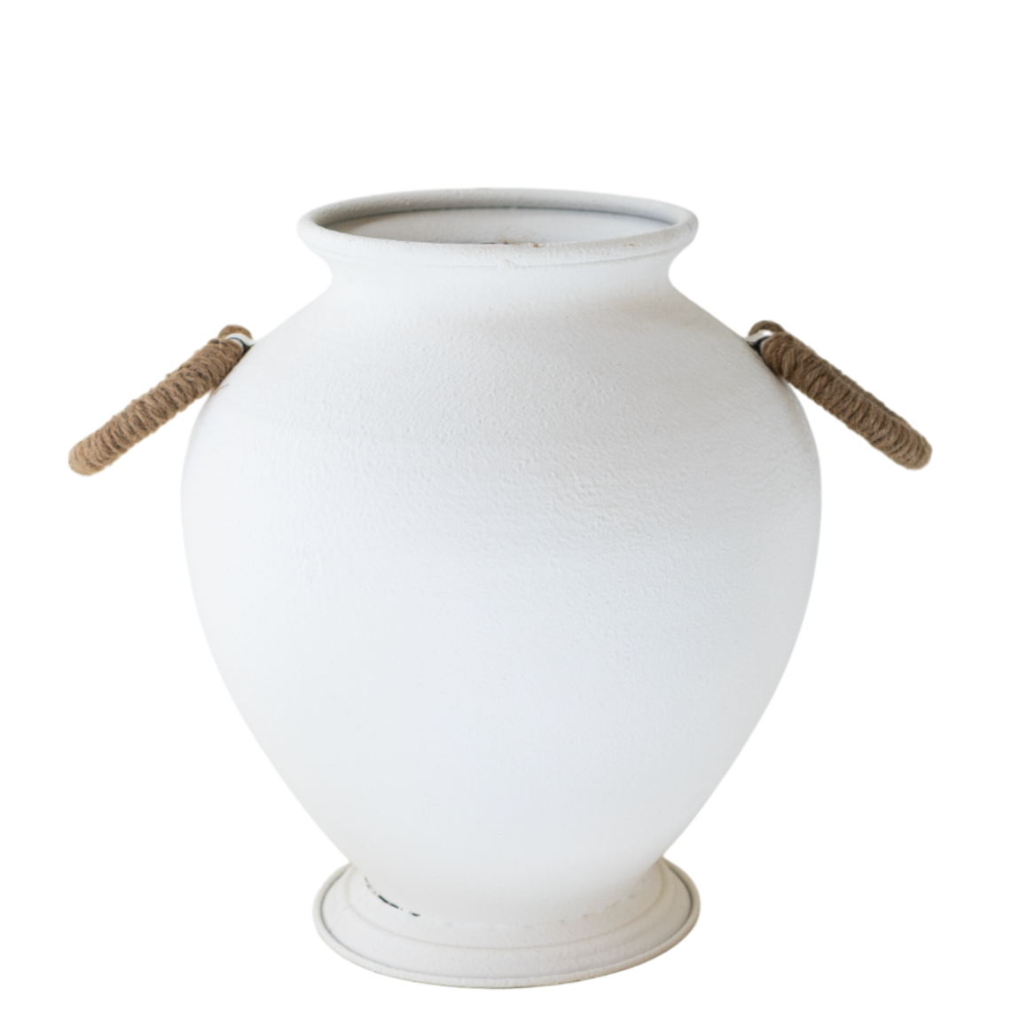 CM102 Iron Vase w/Handles - Natural 14.5" x 11" x 12.75" PK 2