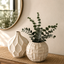 CM108 Ceramic Vase 8.25" x 8.25" x 7.25"  PK 2