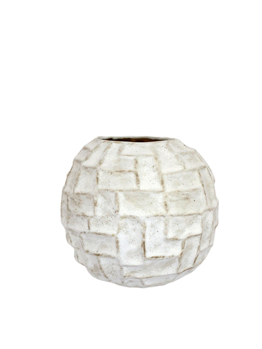 CM108 Ceramic Vase 8.25" x 8.25" x 7.25"