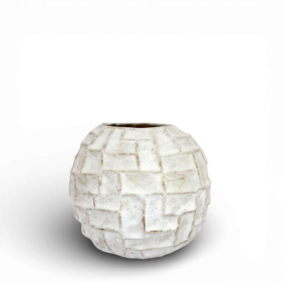 CM108 Ceramic Vase 8.25" x 8.25" x 7.25"  PK 2