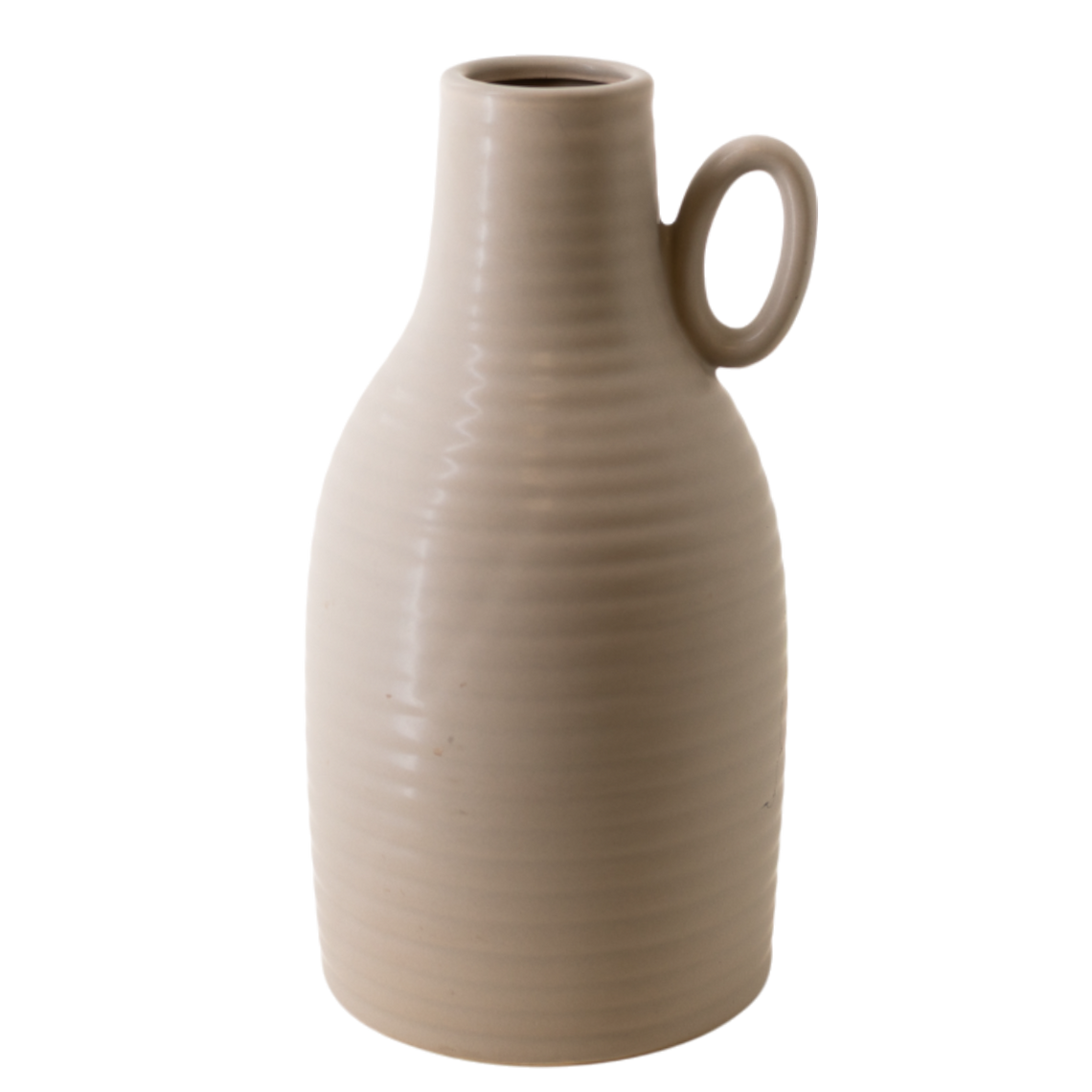 CM111 Ceramic Vase w/Handle - Taupe 22.25" x 16.5" x 20.25" PK 2