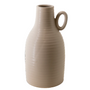 CM111 Ceramic Vase w/Handle - Taupe 5" x 5" x 10" PK 2