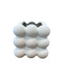 CM116 Ceramic Bubble Container - White 5.25" x 5.25" x 5.25"" PK 3