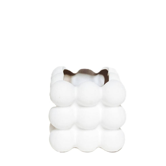 CM116 Ceramic Bubble Container - White 23" x 17" x 11.25"